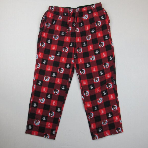 Buc-ee's Pj's Pants Unisex Size Small Red Plaid Christmas Holiday Pajama Bottoms - Picture 3 of 9